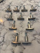 Lot of 11 Cabinet Drawer Brushed Nickel Knobs