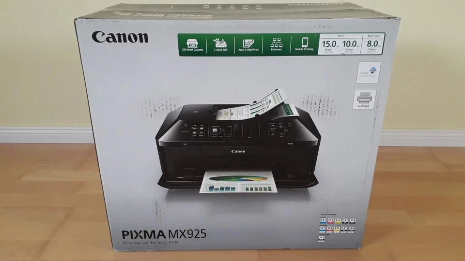 Canon Pixma iX6850 MG5350 Drucker WLAN iOS AirPrint Android Cloud A3+ BT MX925 - Bild 4 von 4