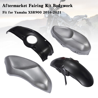 Amotopart Injection ABS Bodywork Fairing Kit for Yamaha XSR900 2016-2021 Gray