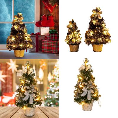 Tisch Weihnachtsbaum mit Lichtern Weihnachtsdeko Christbaum
