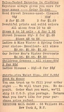 Advertising Postcard 1948Keystone Mail Sales New York NY Value Packed Bargains