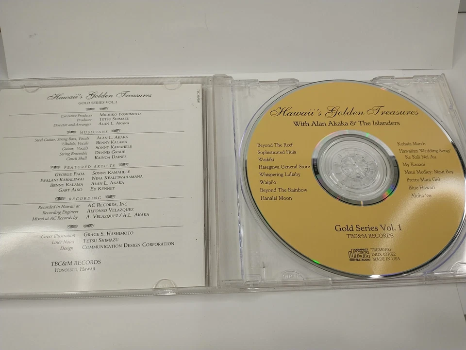 Alan Akaka & The Islanders – Hawaii’s Golden Treasures - Gold Series Vol. 1 CD  - Image 3 of 4