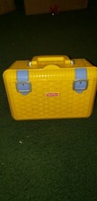 FISHER PRICE FUN WITH FOOD PICNIC BASKET NAPKINS PLATES CUPS GRILL TONGS LOADED