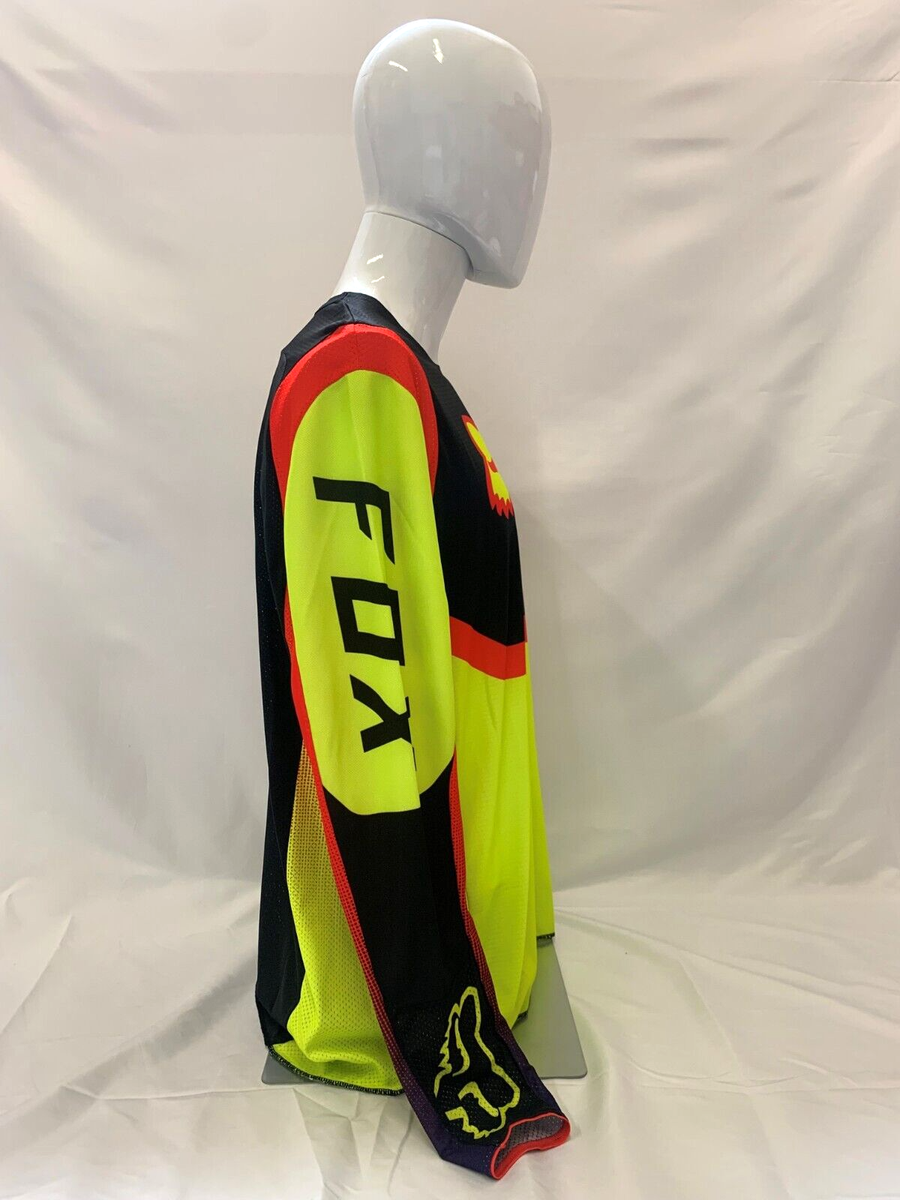 F.ILLUMINATEの88 Racing Jersey Long Sleeve 全2色 FOX Racing 360 Neon Yellow, Red & Black LRG Mesh Long Sleeve