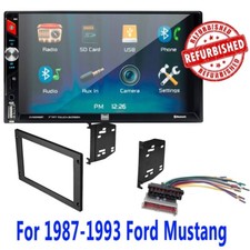 REFURBISHED 6.2" Bluetooth USB,AUX Car Stereo Radio Kit for 1987-1993 Mustang