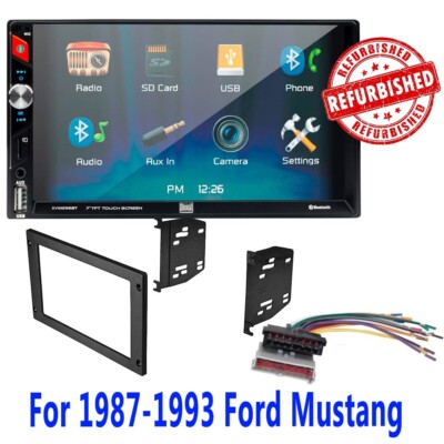 REFURBISHED 6.2'' Bluetooth USB,AUX Car Stereo Radio Kit for 1987-1993 Mustang