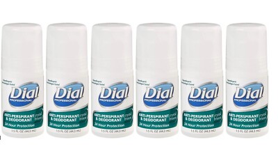 Dial Crystal Breeze Antiperspirant/Deodorant 1.5 oz Roll-On Crystal Breeze 6 Pak