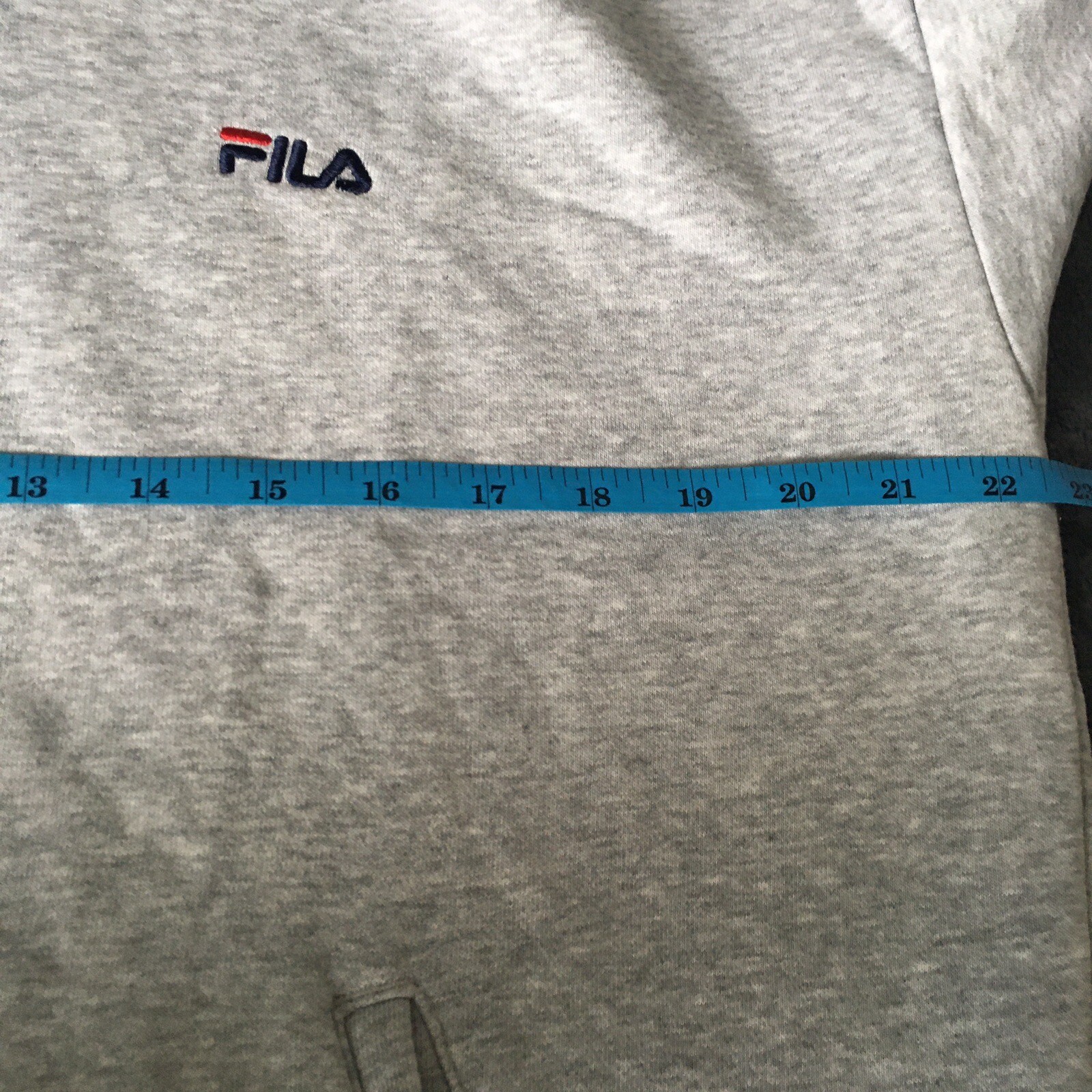 Felpa con cappuccio Fila uomo grande performance grigia con coulisse