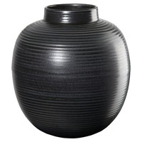 Asa Selection Japandi Home Blumenvase Vase Tischvase Schwarz Steingut H 22 Cm