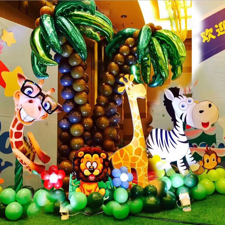 8 шт. листья тропической пальмы посуда декор воздушные шары принадлежности для дня рождения вечеринки - Изображение 3 из 4