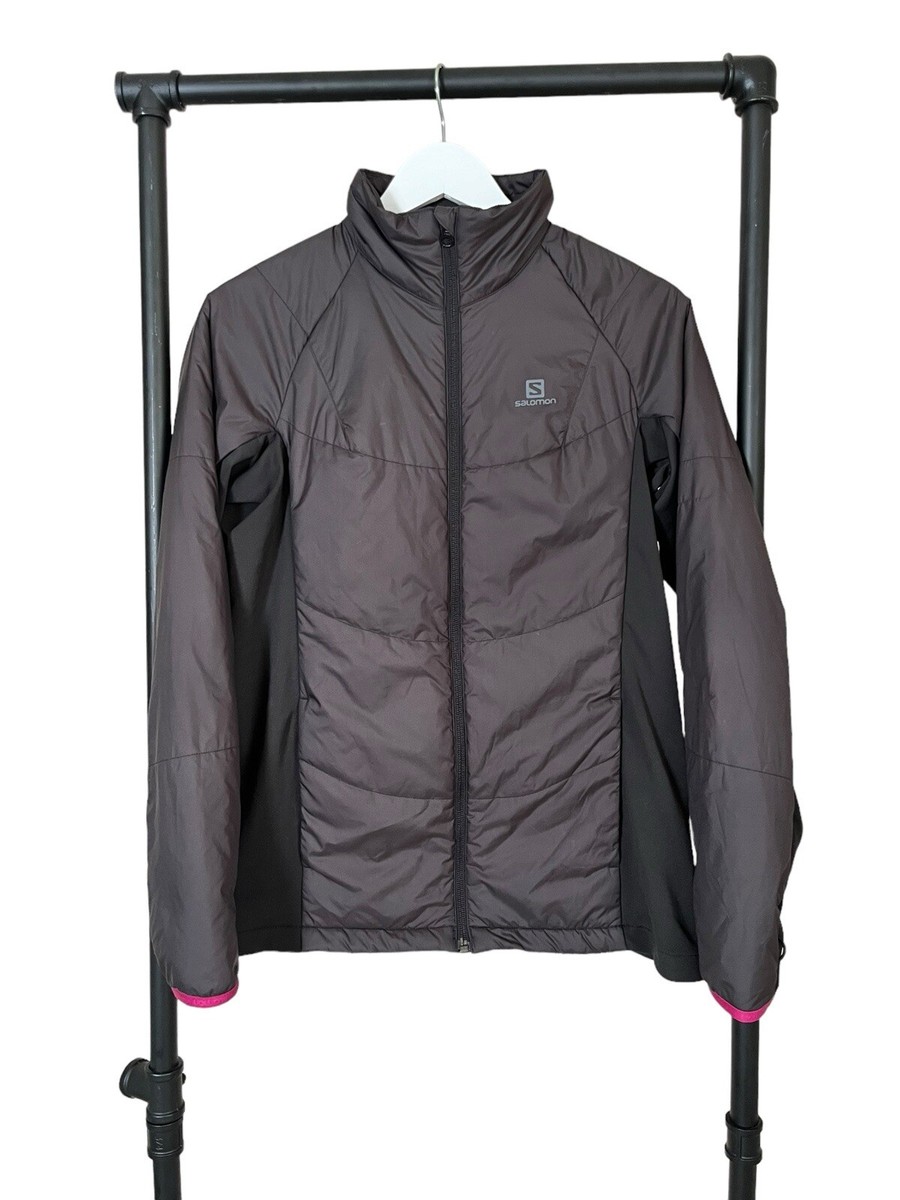 SALOMON レディースアウタージャケット Salomon Womens Acti Loft Full Zip Up Vented Down Running Jacket