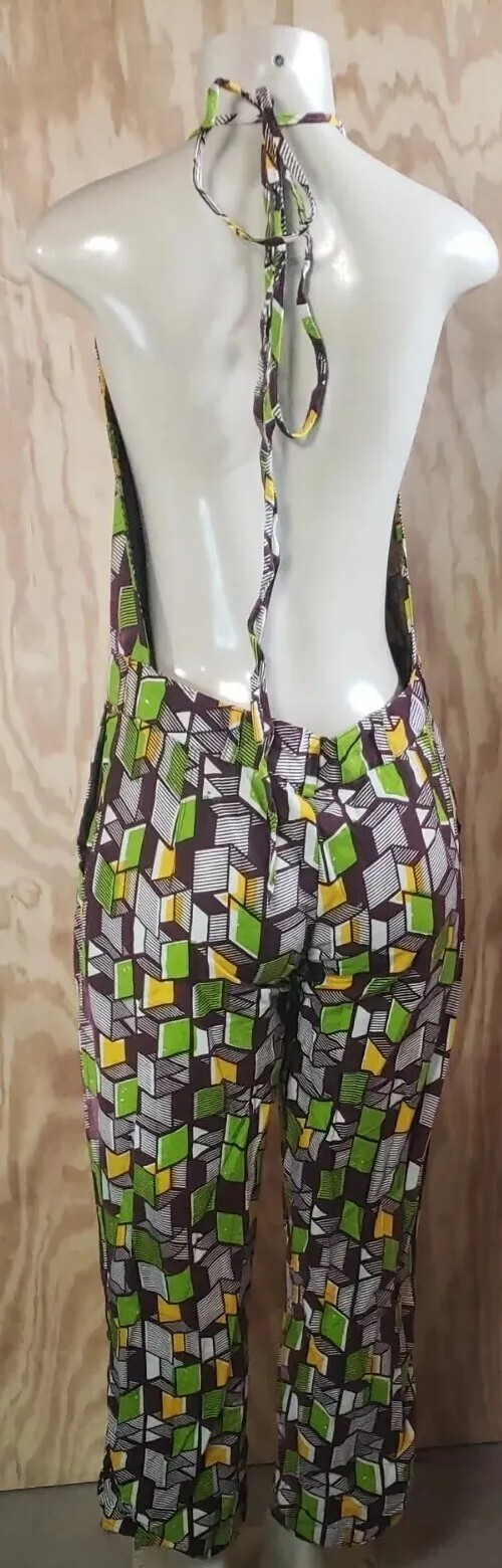 Handmade Boho Hippy Patchwork Jumpsuit Romper Ove… - image 5