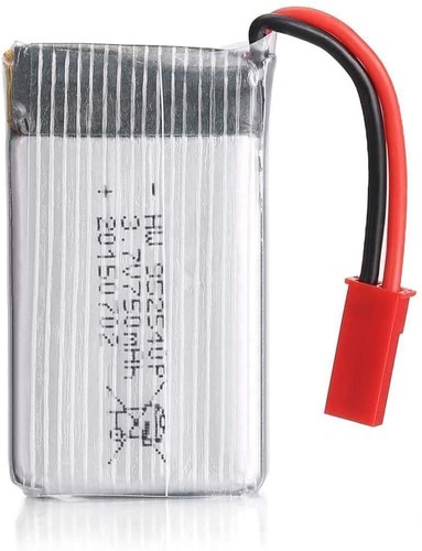 Juego de 3 Baterías LiPo 3.7V 750mAh para Drones MJX X300C X400 X800 RC Plata - Imagen 3 de 5