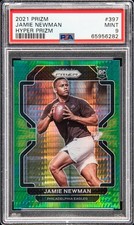 2021 PANINI PRIZM HYPER PRIZM #397 JAMIE NEWMAN 16/175 PSA 9
