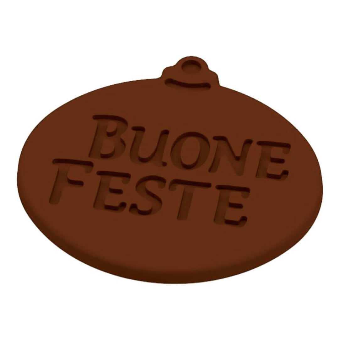 Chocolate Mold Happy Holidays Christmas Thermoformed 8pz Martellato - Decorum