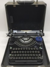 Underwood Champion Manual Portable Typewriter Steel Vintage With Case