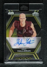 2022 Chrome Black Star Wars Gold Refractor 14/50 Stephen Stanton as Auto 1u6