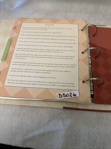 The Pampered Chef Recipe Collection Binder Unused Like New - Picture 9 of 9