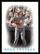 1986 Topps #366 Reds Leaders Card Cincinnati Reds