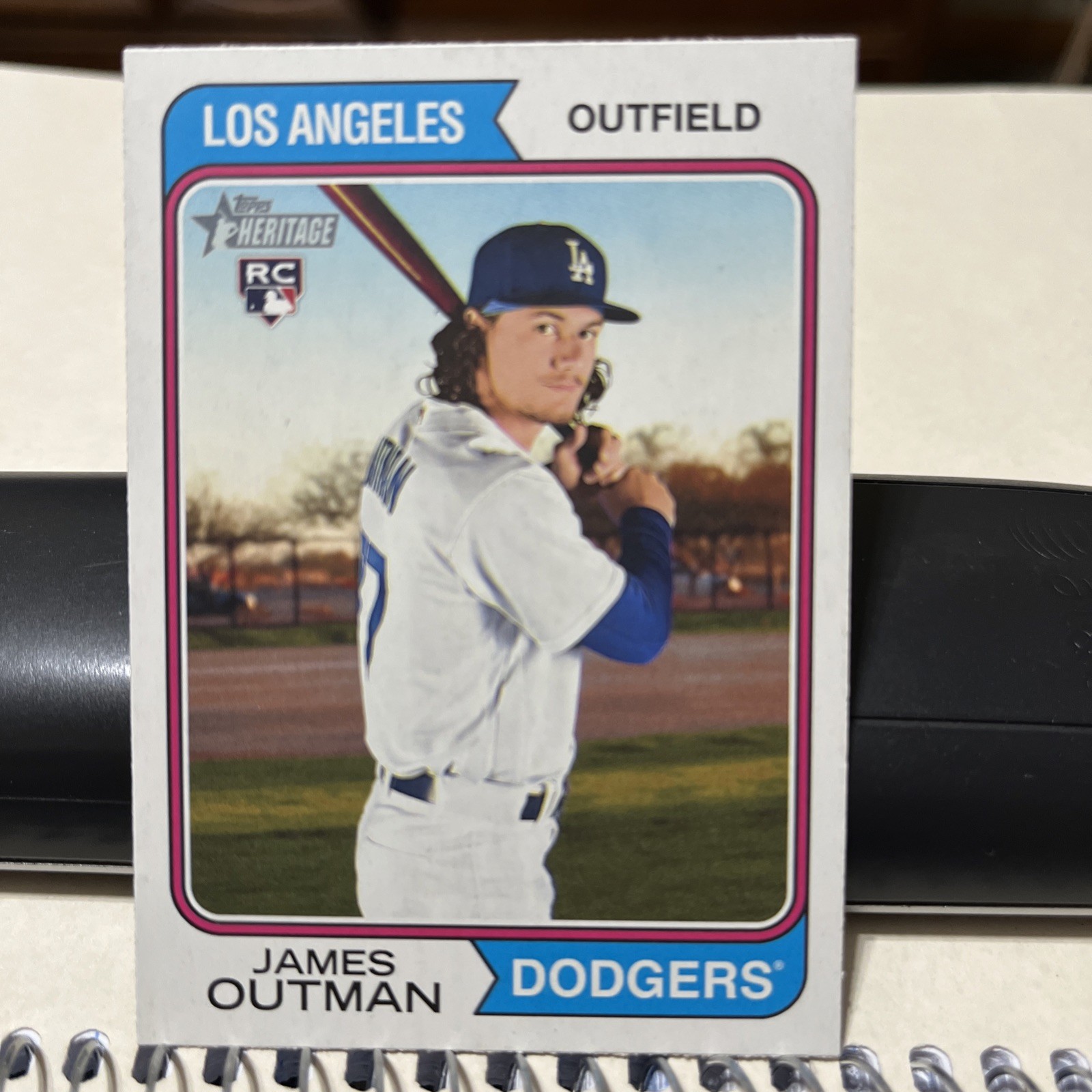 2023 Topps Heritage James Outman 93 Baseball Card