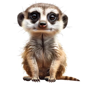Meerkat Self Adhesive Vinyl Sticker