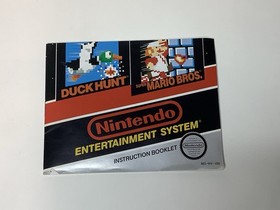 AUTHENTIC VINTAGE 1985 NINTENDO NES ZAPPER LIGHT GUN & MARIO BROS DUCK HUNT GAME