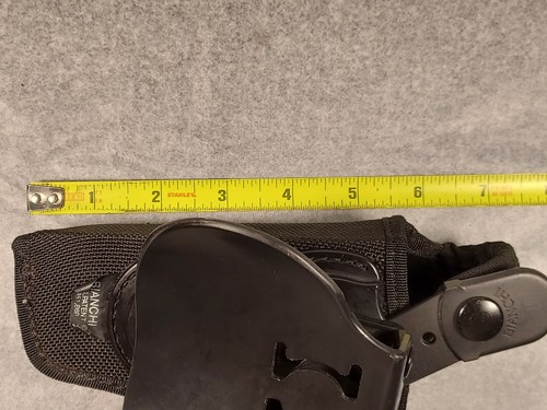Bianchi Accumold Black Holster Thumb Snap for Small Revolver, Colt - Right Hand - Picture 11 of 15