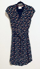 Maeve Anthropologie Shirt Dress Womens 2 Navy Blue Catherine Beach Umbrella