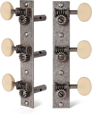 Golden Age Restoration Tuners for Slotted Peghead Guitar - Square-End, Relic...