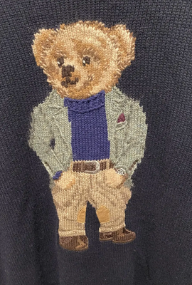 Ralph Lauren Purple Label Polo Bear Cashmere Sweater Navy | eBay