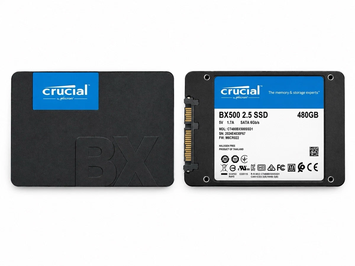 Crucial BX500 480GB SATA 2,5" SSD