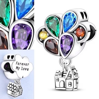 Balloon House Charm For Silver Charm Style Bracelets Inspired By Disney Pixar Up