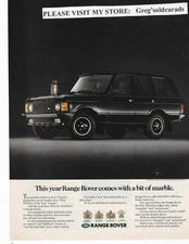 Original 1989  Range Rover vintage print ad