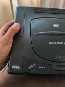 Sega Saturn Console Gaming System Black MK-80000 No Cords 