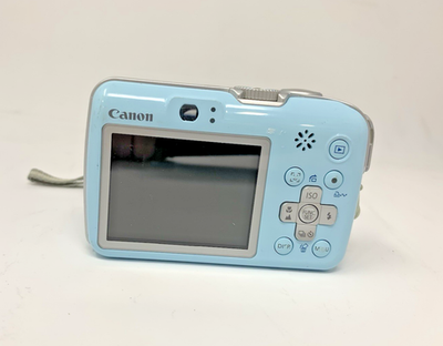 Canon PowerShot E1 PC1338 4x Opti Zoom IS 10MP Blue Digital Cam