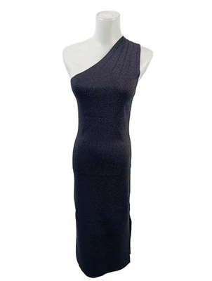 TED BAKER Robe asymétrique Dames Robe T EU 36 bleu style décontracté - Photo 1/4
