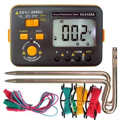 VC4105A Langlebiges staub- und feuchtigkeitsbeständiges digitales Erdwiderstandsmessgerät