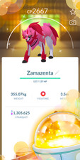 Shiny Zamazenta Lucky Trinket Pokemon Tr-de Go