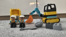LEGO 10931 DUPLO Town Truck & Tracked Excavator Construction Vehicle Toy- Used