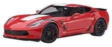 AUTOart 1/18 Chevrolet Corvette C7 Grand Sport Red White Stripe Black Hash Mark