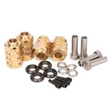 4PCS TRX4 Brass Heavy Duty 12mm Hex Wheel Hubs 15/20mm For 1:10 RC Crawler TRX-4