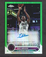 2023-24 Topps G League Basketball Chrome Autographs Green: Pick from List
