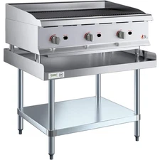 36" Radiant Charbroiler with Regency Equipment Stand Base - 120,000 BTU