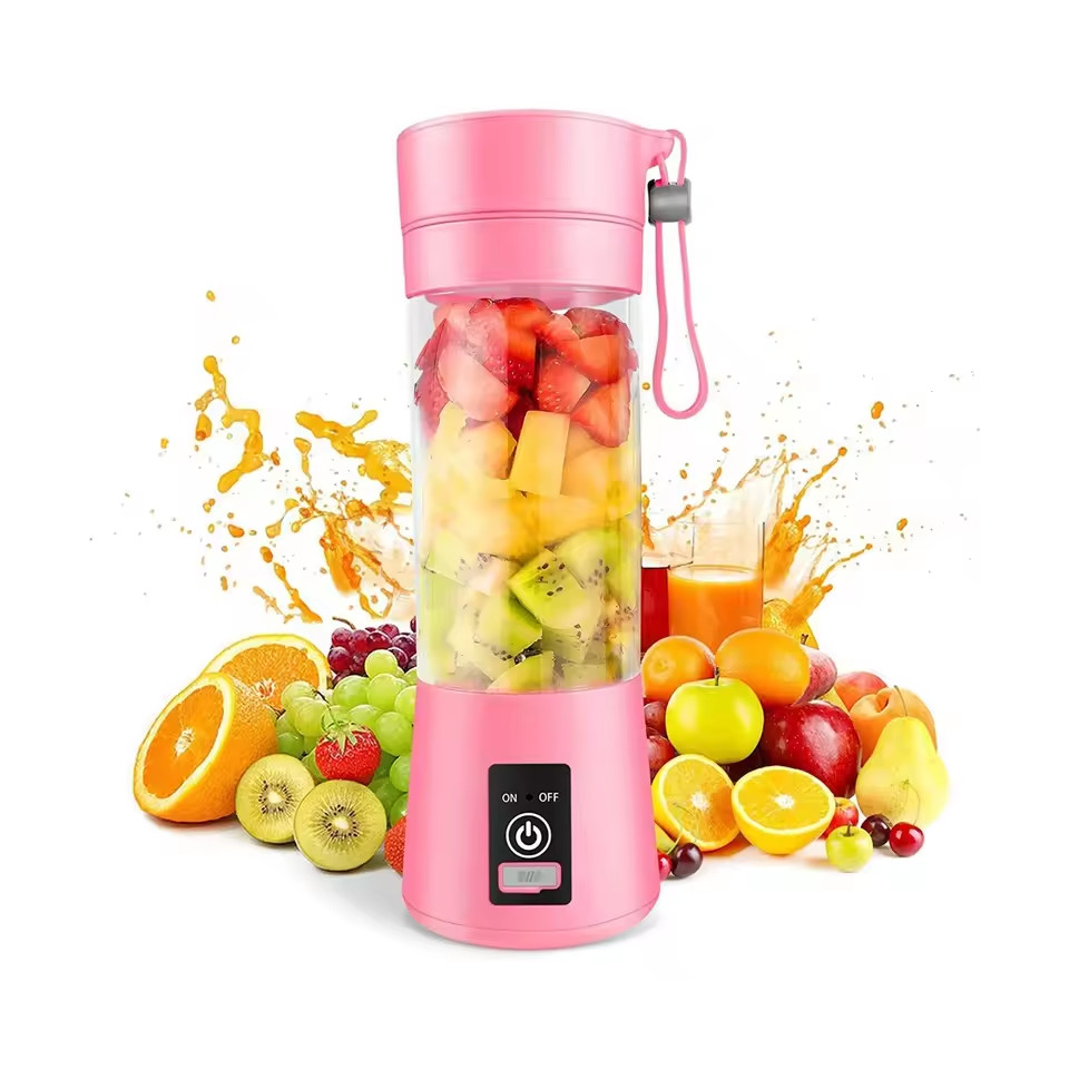 Portable Blender USB Rechargeable Smoothie Maker Mini Juicer Travel Bottle