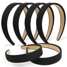 Black Headbands for Women Girls Trendy Non Slip Headband for Long Short Hair,...