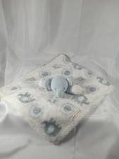 Blankets Beyond Elephant Owl Baby Security Blanket Lovey Plush Blue White New