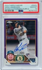 2023 Topps Chrome SHEA LANGELIERS RC Auto Purple Refractor RA-SL PSA 10 GEM /250