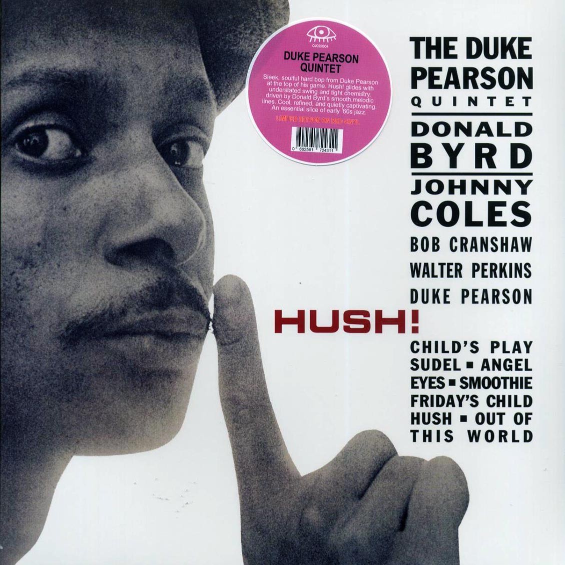 The Duke Pearson Quintet - Hush! (red vinyl) [New Vinyl LP]