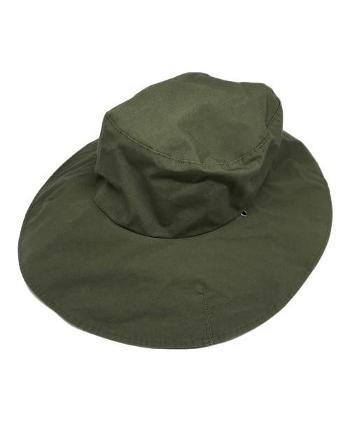 Kijima Takayuki Safari Hat Khaki Cotton/Nylon Women's Used Kijima Takayuki Safari Hat Khaki Cotton/Nylon Women's Used