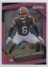 2025 Panini Prizm Pink Prizm Jeremiah Owusu-Koramoah #159 05ol